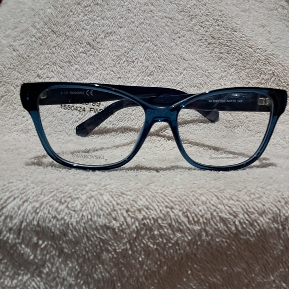 NWT RX-ABLE Womens Swarovski Blue Eyeglass Frames SK5282 090 - Picture 3 of 9